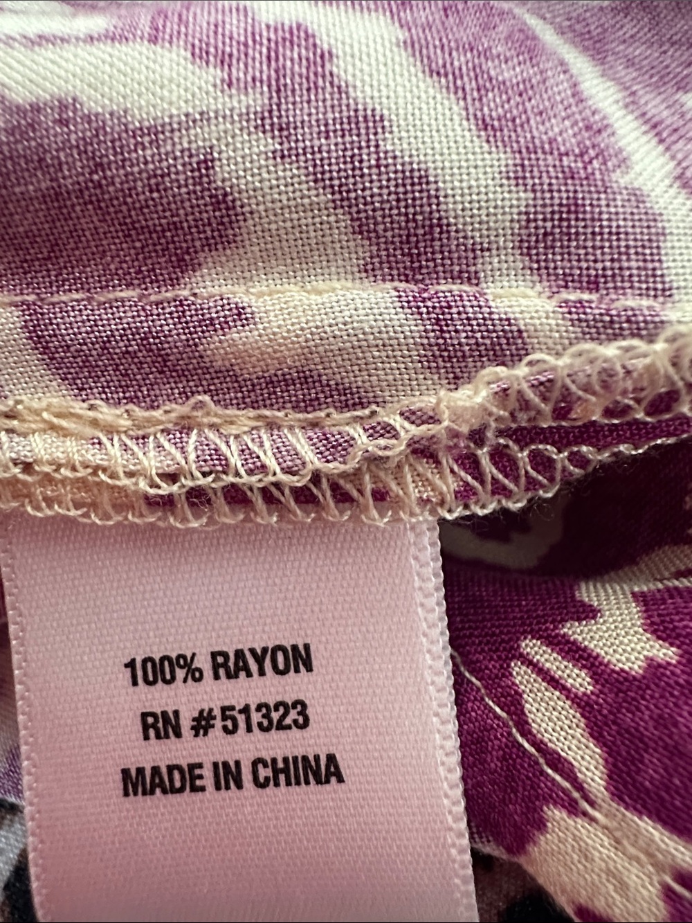 1.STATE Purple and Cream Printed Dress with Bold Abstract Print - Picture 5 of 5